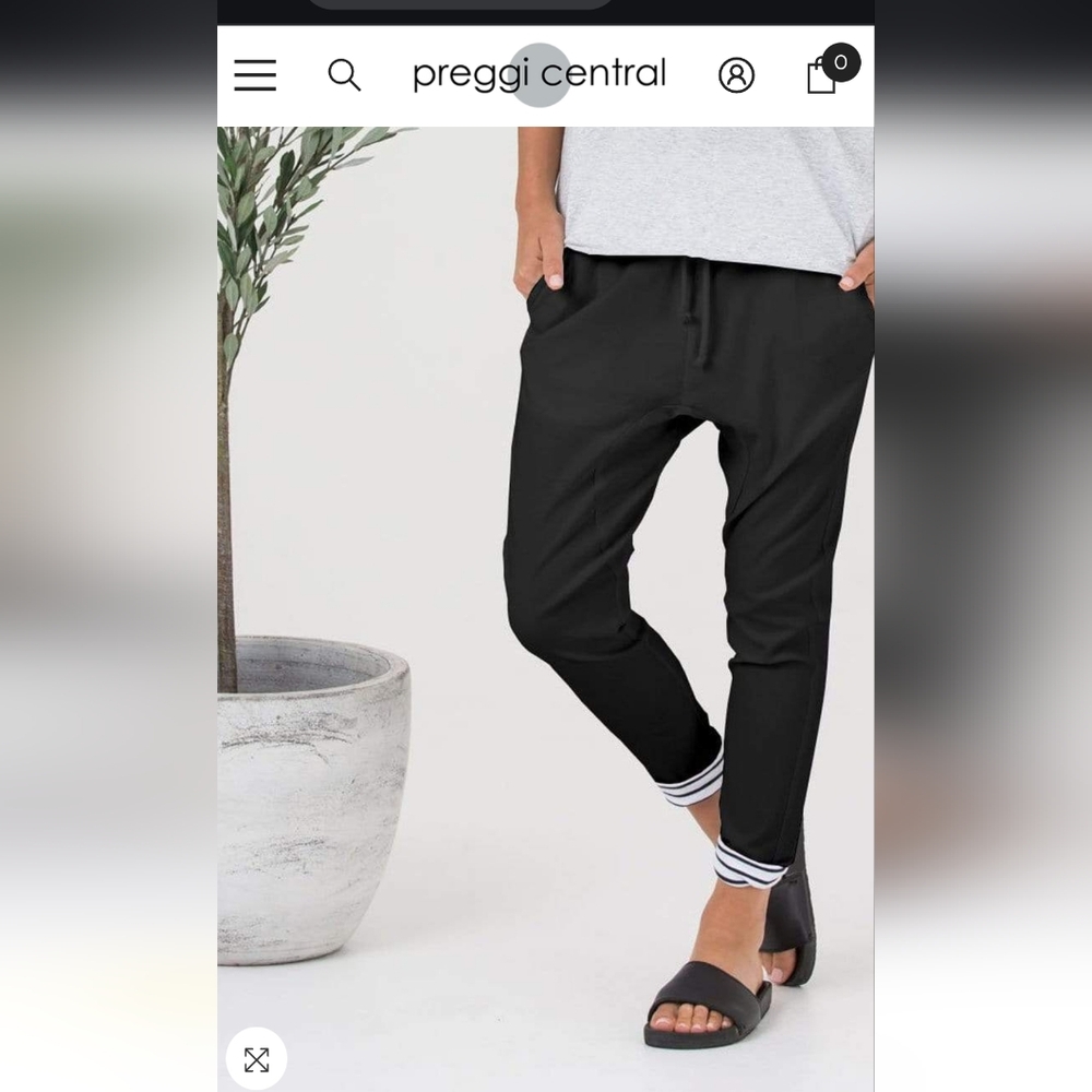 Legoe Heritage Maternity Black Jogger Pants